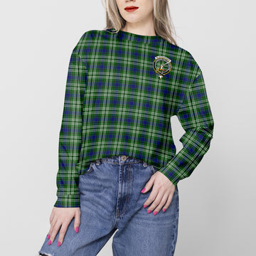 Blackadder Tartan Sweatshirt with Family Crest - Tartan Vibes Clothing