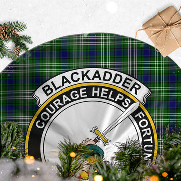 Blackadder Tartan Christmas Tree Skirt with Family Crest - Tartan Vibes Clothing