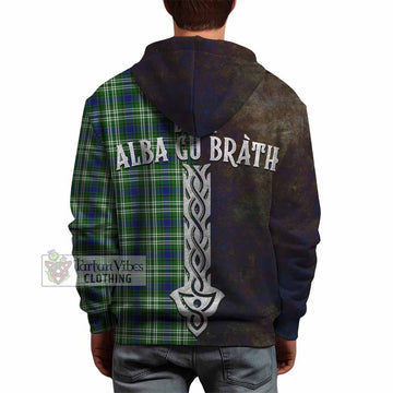 Blackadder Tartan Family Crest Hoodie Alba Gu Brath Be Brave Lion Ancient Style - Tartan Vibes Clothing