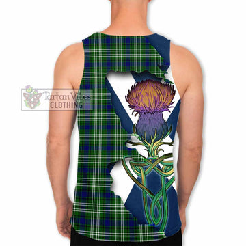 Blackadder Tartan Family Crest Men's Tank Top Scottish Thistle Celtic Inspired - Tartan Vibes Clothing