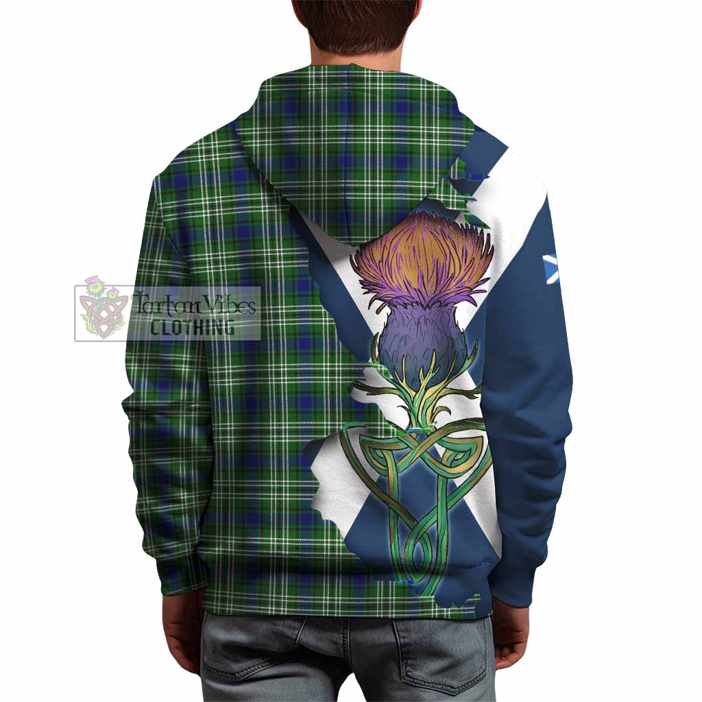 Blackadder Tartan Family Crest Hoodie Scottish Thistle Celtic Inspired - Tartan Vibes Clothing