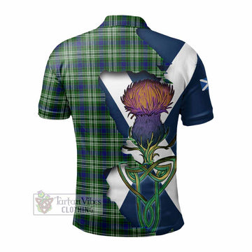 Blackadder Tartan Family Crest Polo Shirt Scottish Thistle Celtic Inspired - Tartan Vibes Clothing