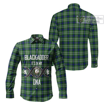 Blackadder Tartan Long Sleeve Button Shirt with Family Crest DNA In Me Style Men's Shirt - Tartan Vibes Clothing