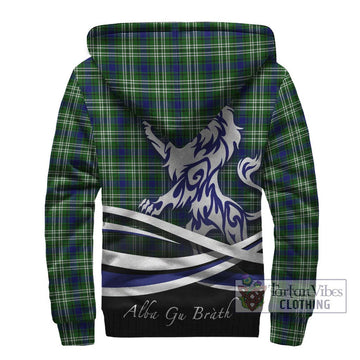 Blackadder Tartan Sherpa Hoodie with Alba Gu Brath Regal Lion Emblem - Tartan Vibes Clothing