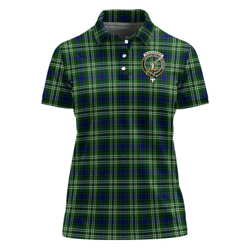 Blackadder Tartan Polo Shirt with Family Crest For Women - Tartan Vibes Clothing