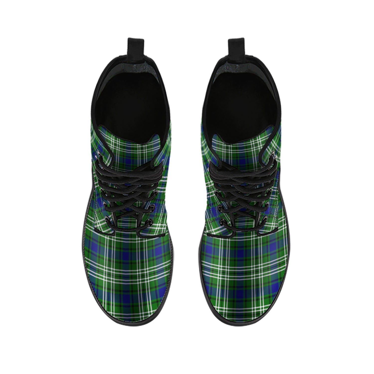 Blackadder Tartan Leather Boots - Tartanvibesclothing