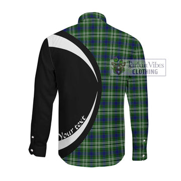 Blackadder Tartan Long Sleeve Button Up with Family Crest Circle Style Men's Shirt - Tartan Vibes Clothing