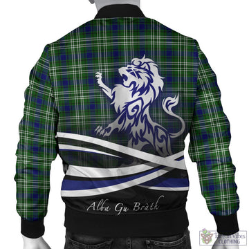 Blackadder Tartan Bomber Jacket with Alba Gu Brath Regal Lion Emblem - Tartan Vibes Clothing