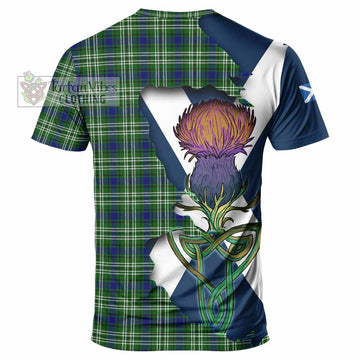 Blackadder Tartan Family Crest T-Shirt Scottish Thistle Celtic Inspired - Tartan Vibes Clothing