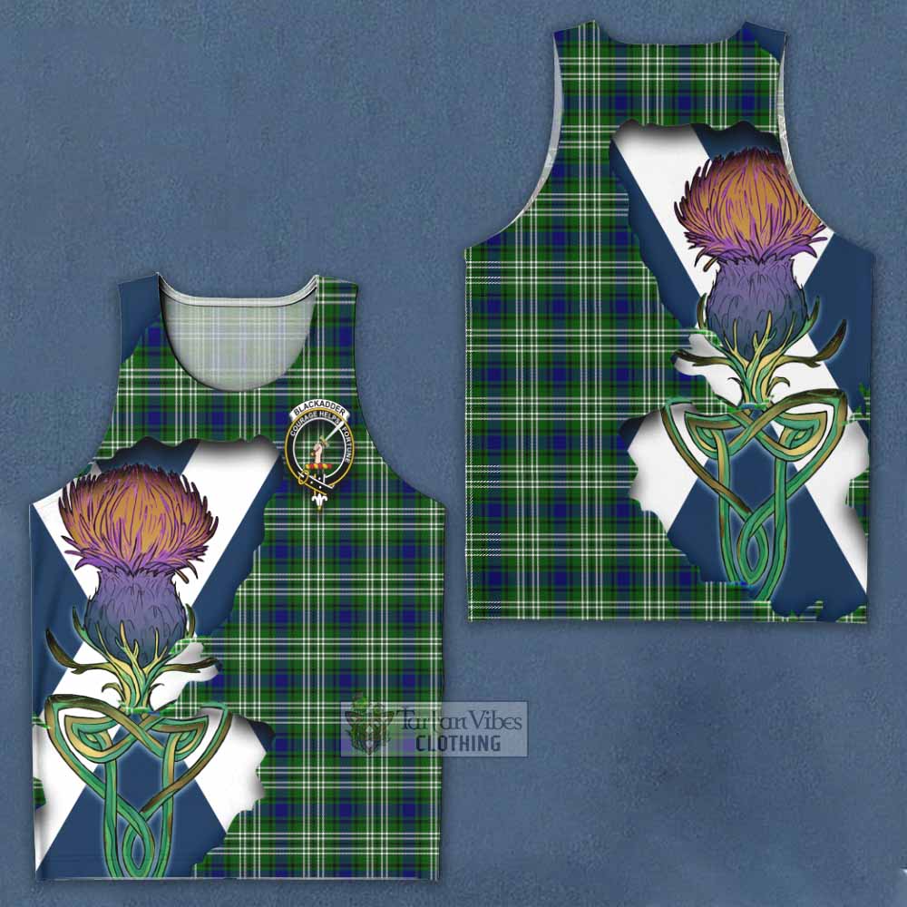 Blackadder Tartan Family Crest Men's Tank Top Scottish Thistle Celtic Inspired - Tartan Vibes Clothing