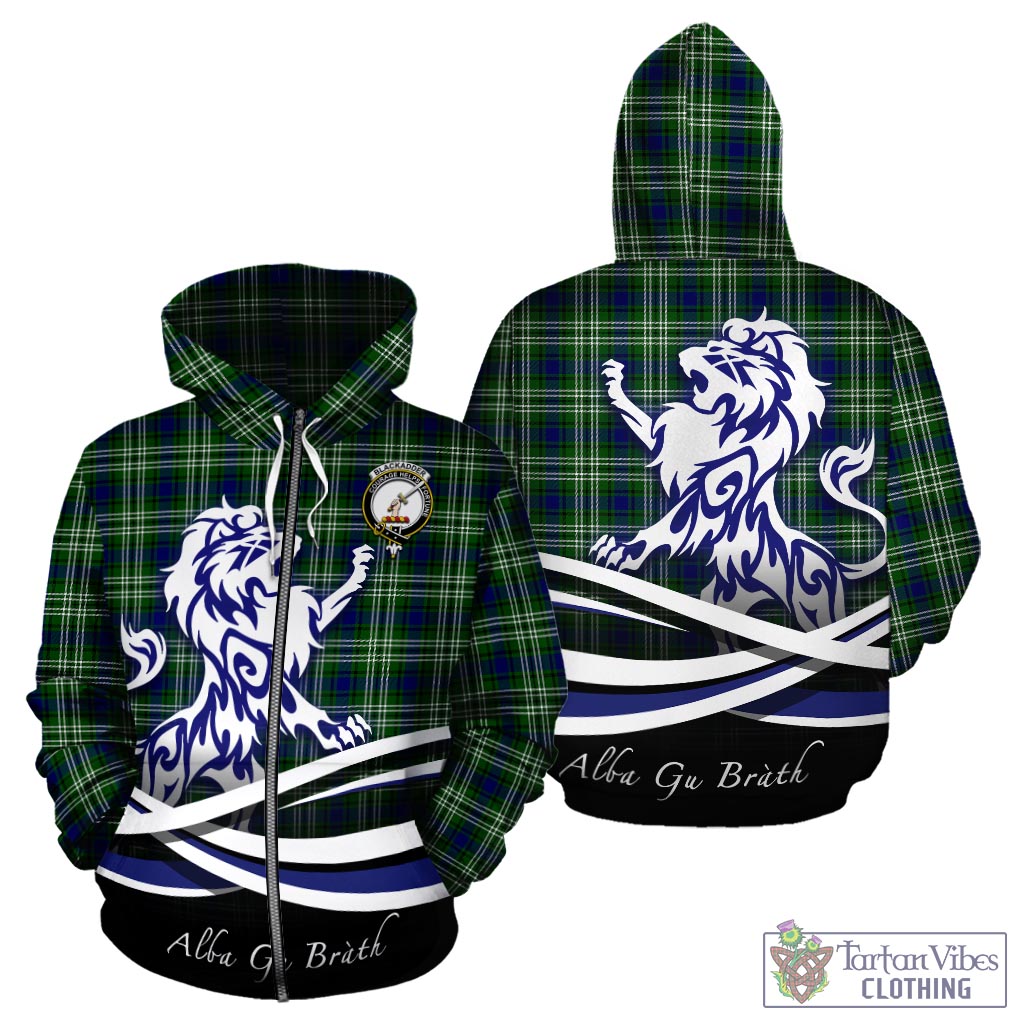 Blackadder Tartan Hoodie with Alba Gu Brath Regal Lion Emblem - Tartan Vibes Clothing