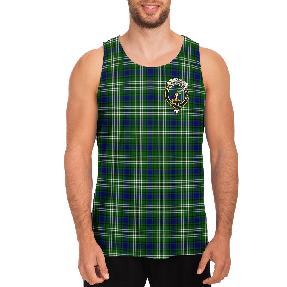 Blackadder Tartan Mens Tank Top with Family Crest - Tartan Vibes Clothing