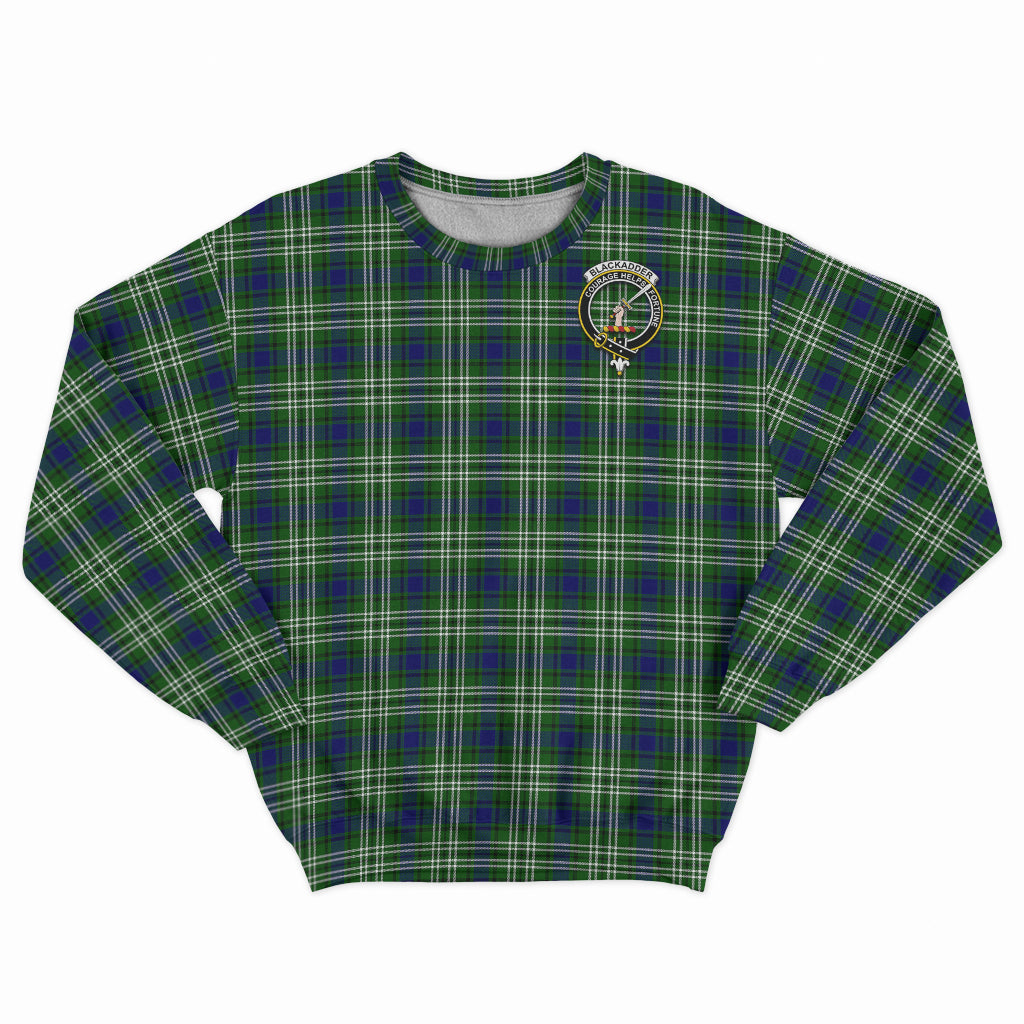 Blackadder Tartan Sweatshirt with Family Crest - Tartan Vibes Clothing