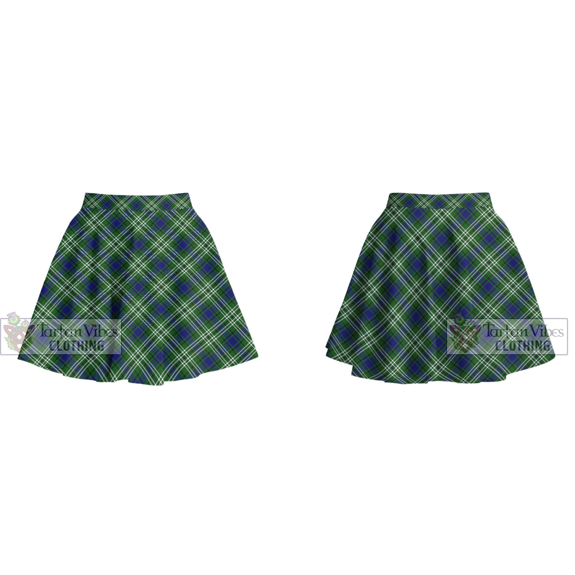 Tartan Vibes Clothing Blackadder Tartan Women's Plated Mini Skirt