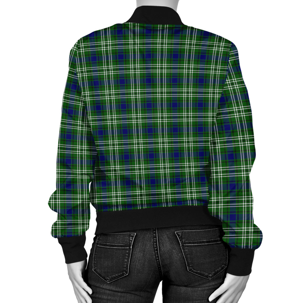 Blackadder Tartan Bomber Jacket with Family Crest - Tartanvibesclothing