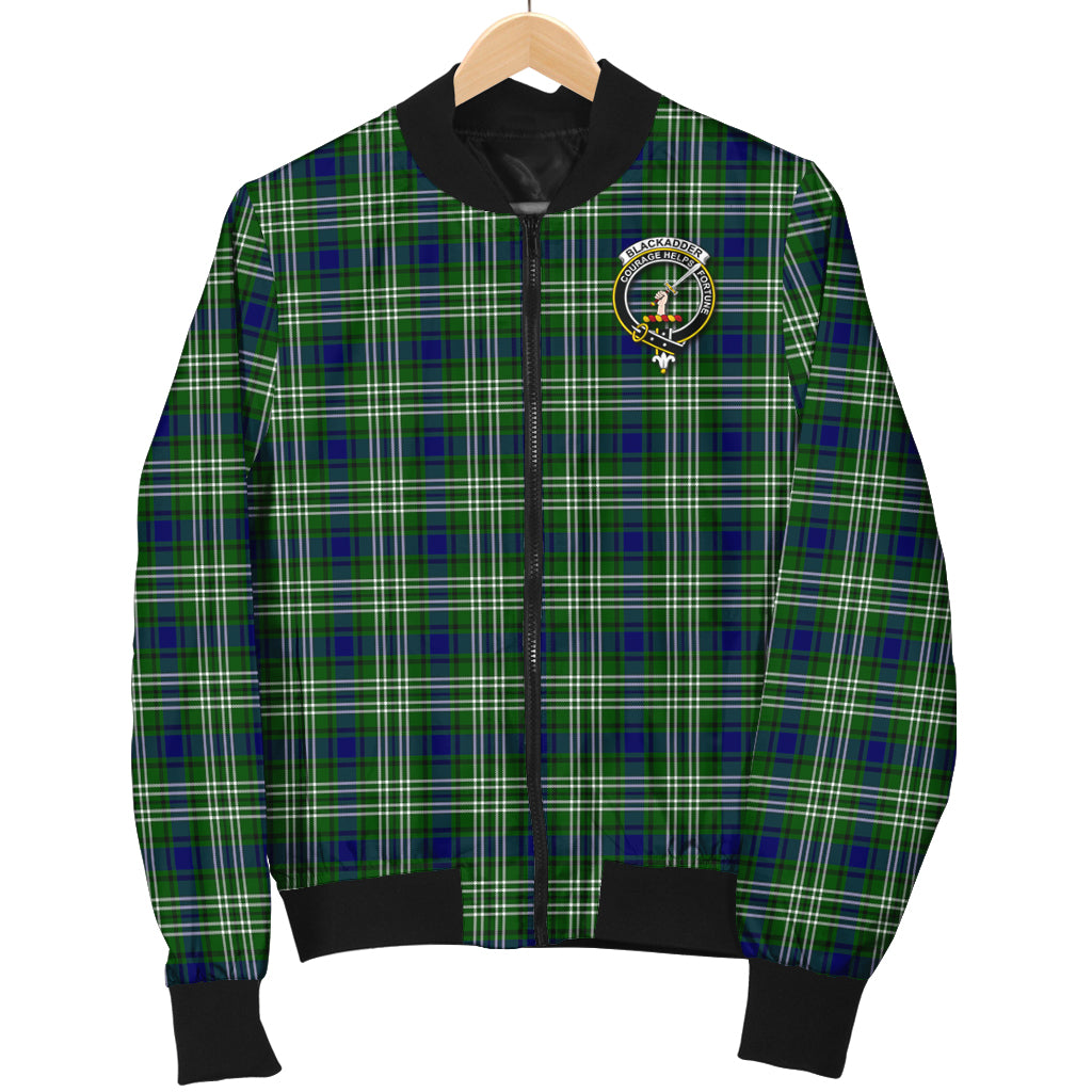 Blackadder Tartan Bomber Jacket with Family Crest - Tartanvibesclothing