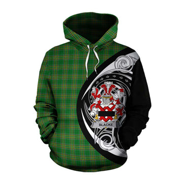 Blacke Irish Clan Cotton Hoodie Celtic Circle Style Pullover Hoodie XS - Tartan Vibes Clothing