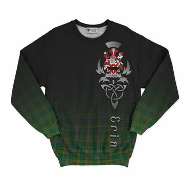 Blacke Irish Clan Sweatshirt with Coat of Arms Erin Go Bragh Celtic Inspired Unisex - Tartan Vibes Clothing