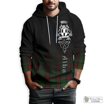 Blackstock Hunting Tartan Hoodie Featuring Alba Gu Brath Family Crest Celtic Inspired