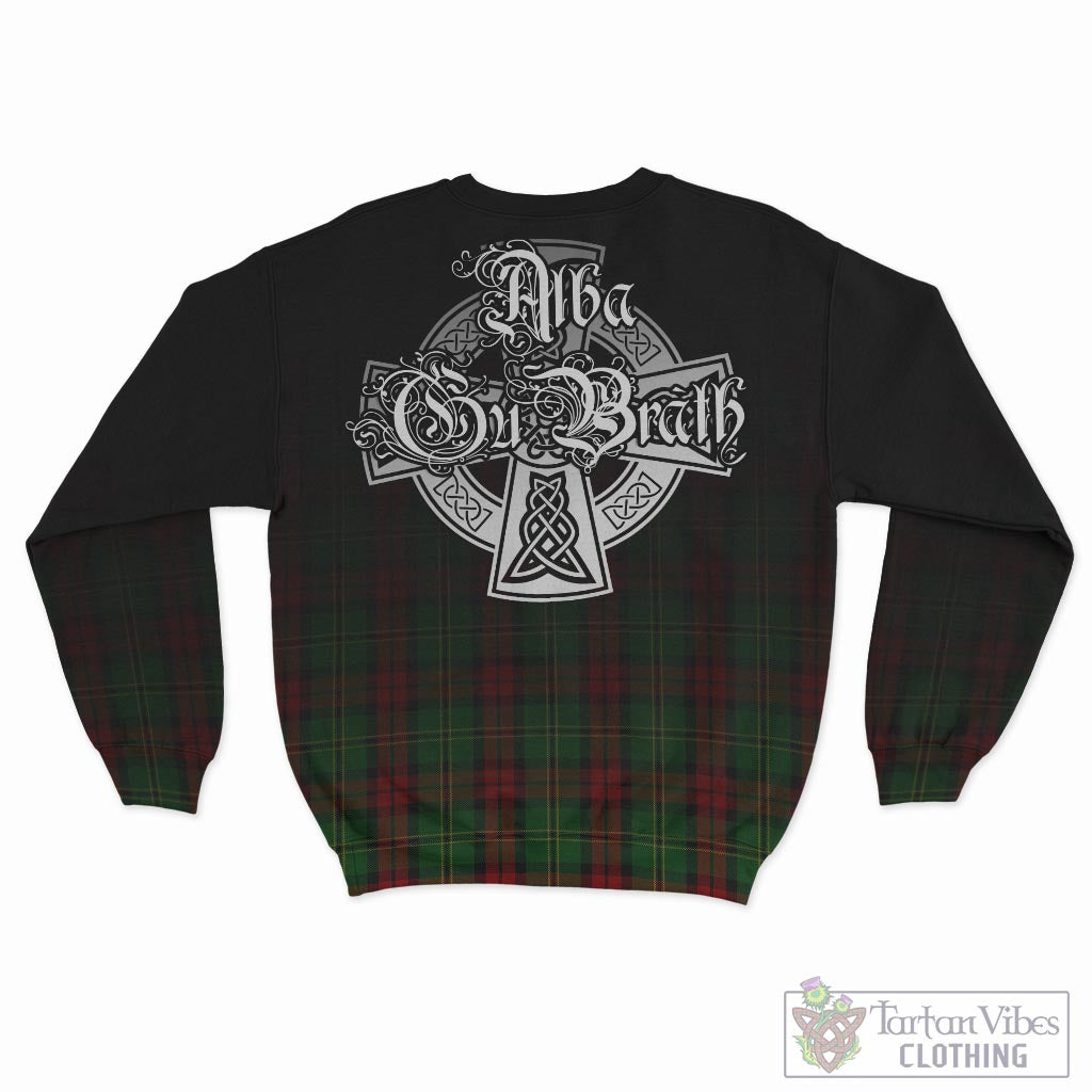 Tartan Vibes Clothing Blackstock Hunting Tartan Sweatshirt Featuring Alba Gu Brath Family Crest Celtic Inspired