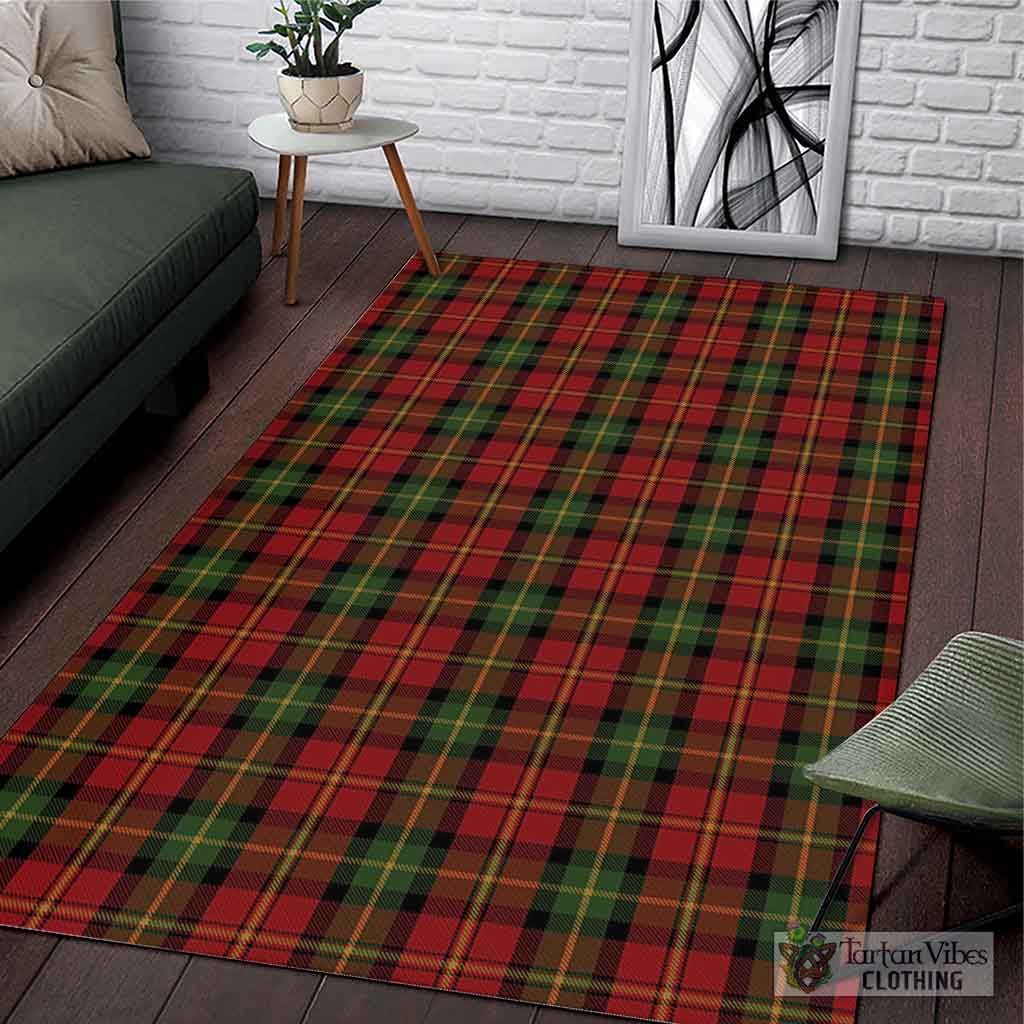 Tartan Vibes Clothing Blackstock Red Dress Tartan Area Rug