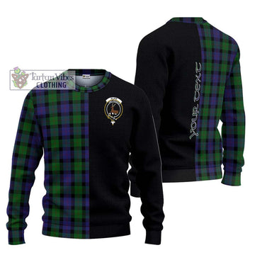 Blair Tartan Ugly Sweater with Family Crest and Half Of Me Style