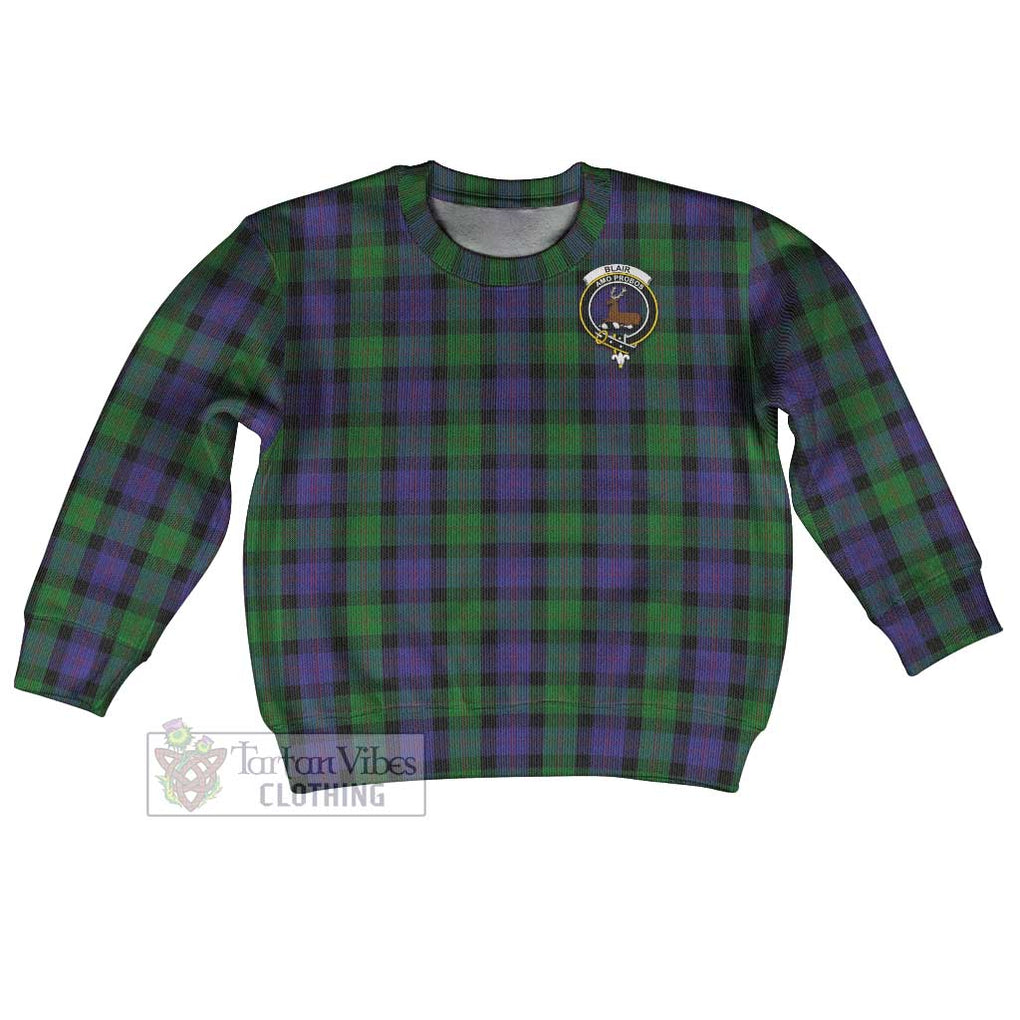 Tartan Vibes Clothing Blair Tartan Kid Ugly Sweater with Family Crest