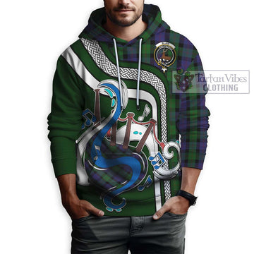 Blair Tartan Hoodie with Epic Bagpipe Style