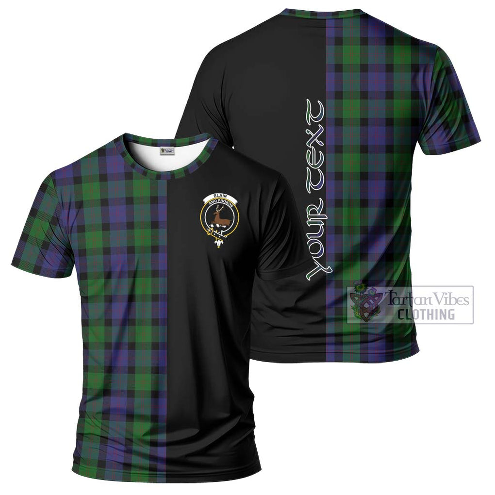 Blair Tartan T-Shirt with Family Crest and Half Of Me Style Kid's Shirt - Tartanvibesclothing Shop