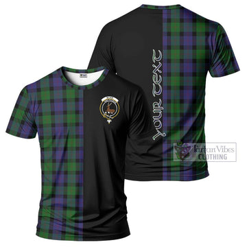 Blair Tartan T-Shirt with Family Crest and Half Of Me Style