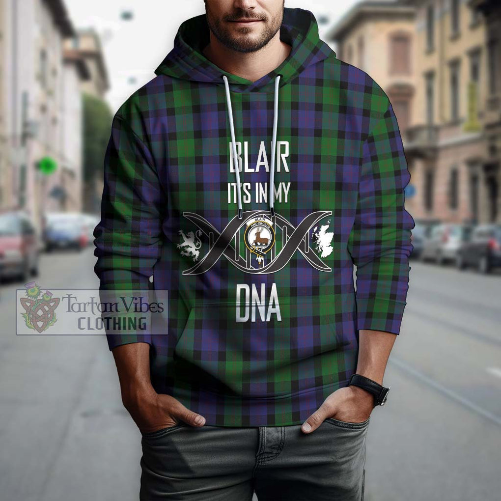 Blair Tartan Hoodie with Family Crest DNA In Me Style Pullover Hoodie - Tartanvibesclothing Shop