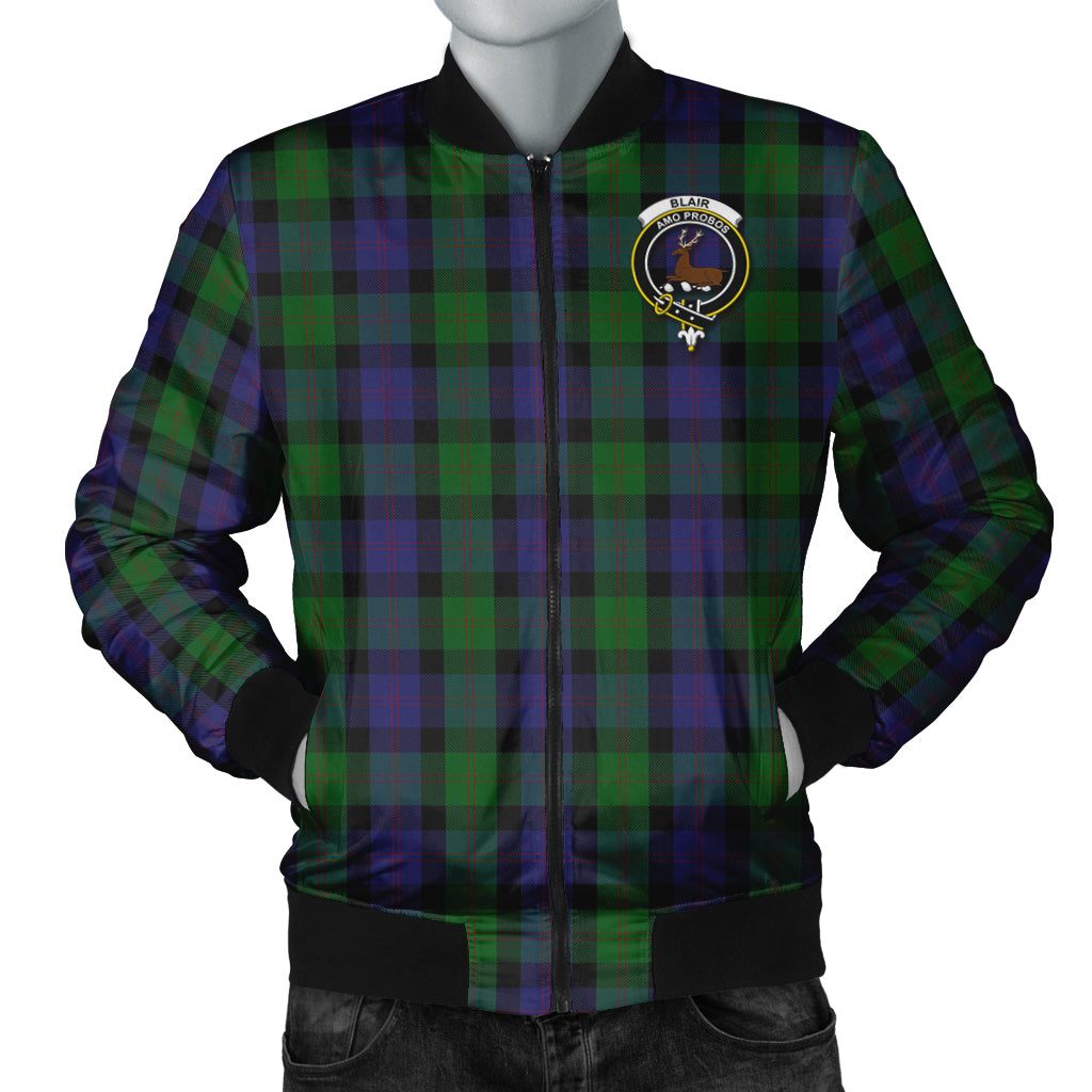 Blair Tartan Bomber Jacket with Family Crest Unisex - Tartanvibesclothing