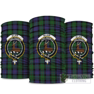 Blair Tartan Neck Gaiters, Tartan Bandanas, Tartan Head Band with Family Crest