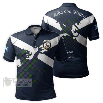 Blair Tartan Lion Rampant Polo Shirt Proudly Display Your Heritage with Alba Gu Brath and Clan Name