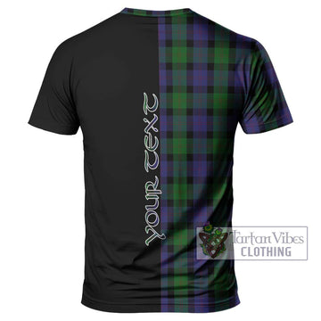 Blair Tartan T-Shirt with Family Crest and Half Of Me Style