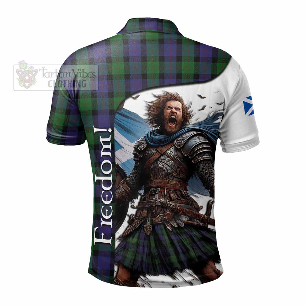 Tartan Vibes Clothing Blair Crest Tartan Polo Shirt Inspired by the Freedom of Scottish Warrior