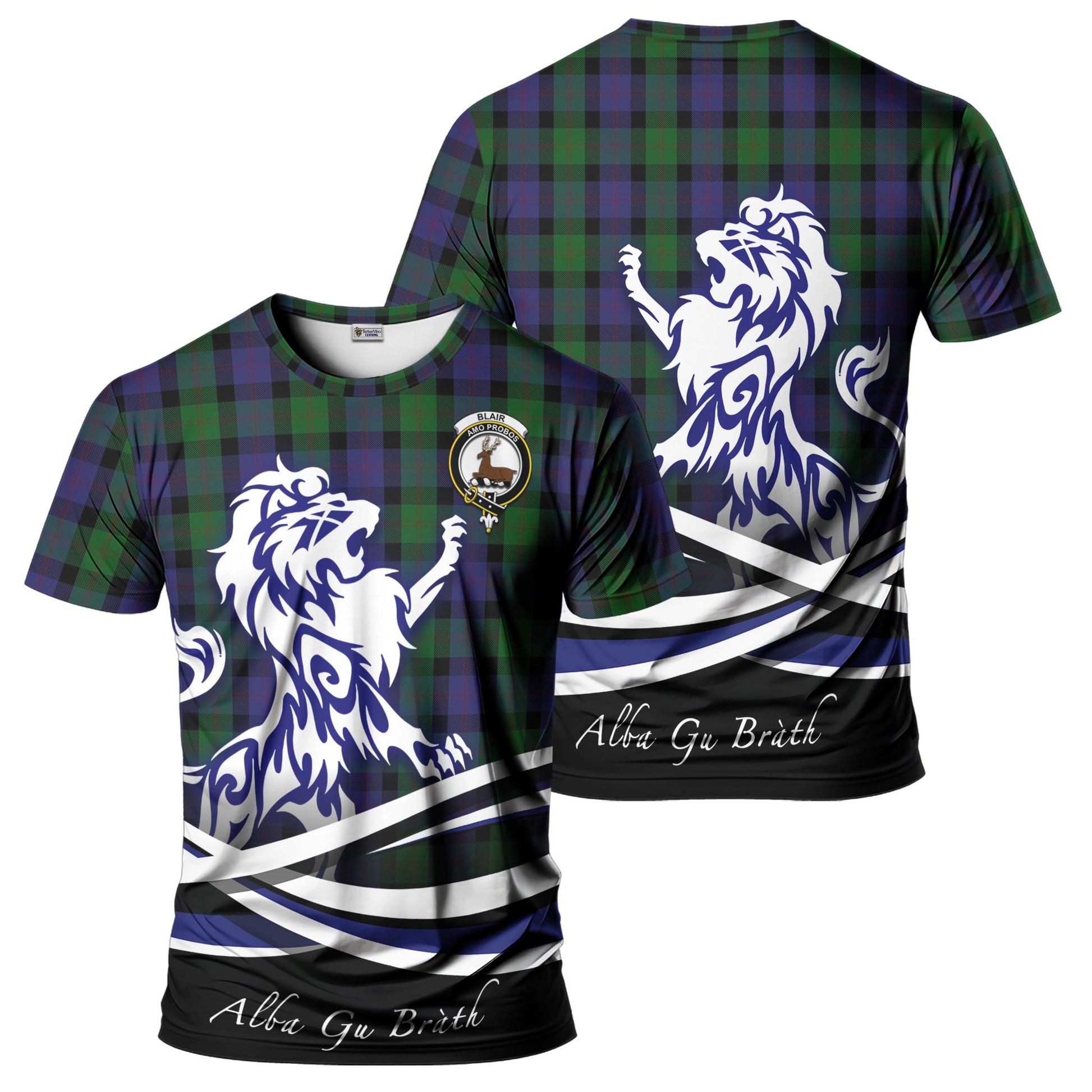 blair-tartan-t-shirt-with-alba-gu-brath-regal-lion-emblem