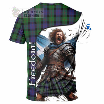 Blair Crest Tartan T-Shirt Inspired by the Freedom of Scottish Warrior