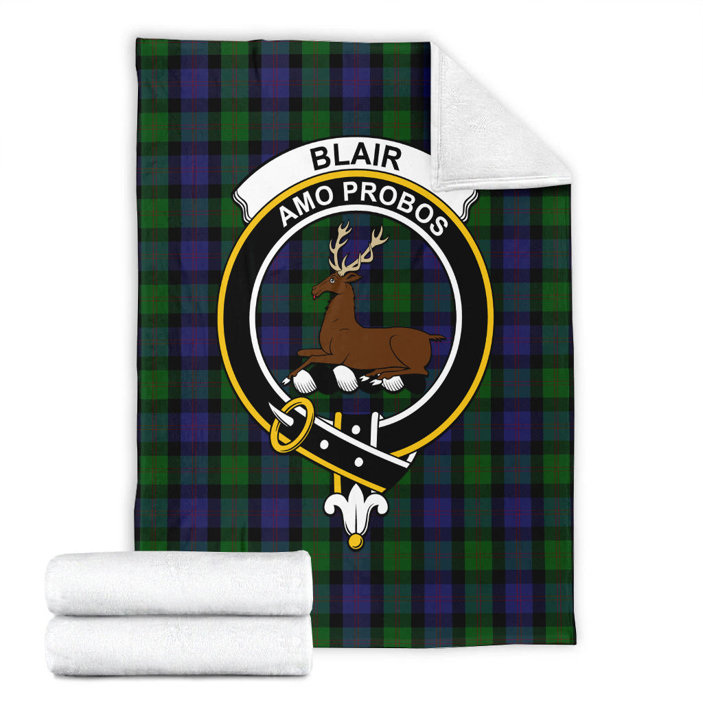 Blair Tartan Blanket with Family Crest - Tartan Vibes Clothing