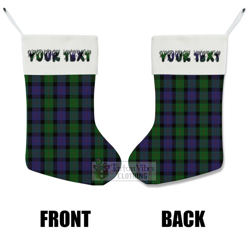 Tartan Vibes Clothing Blair Tartan Christmas Stocking with Personalized Text