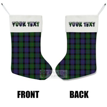 Blair Tartan Christmas Stocking with Personalized Text