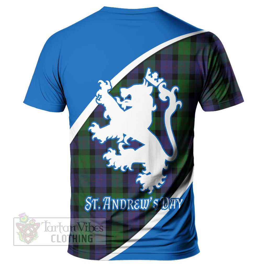 Tartan Vibes Clothing Blair Family Crest Tartan T-Shirt Celebrate Saint Andrew's Day in Style