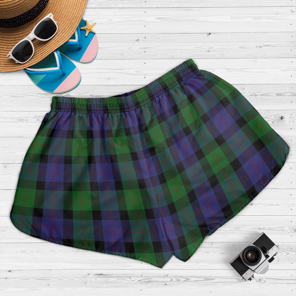 Blair Tartan Womens Shorts with Family Crest - Tartan Vibes Clothing