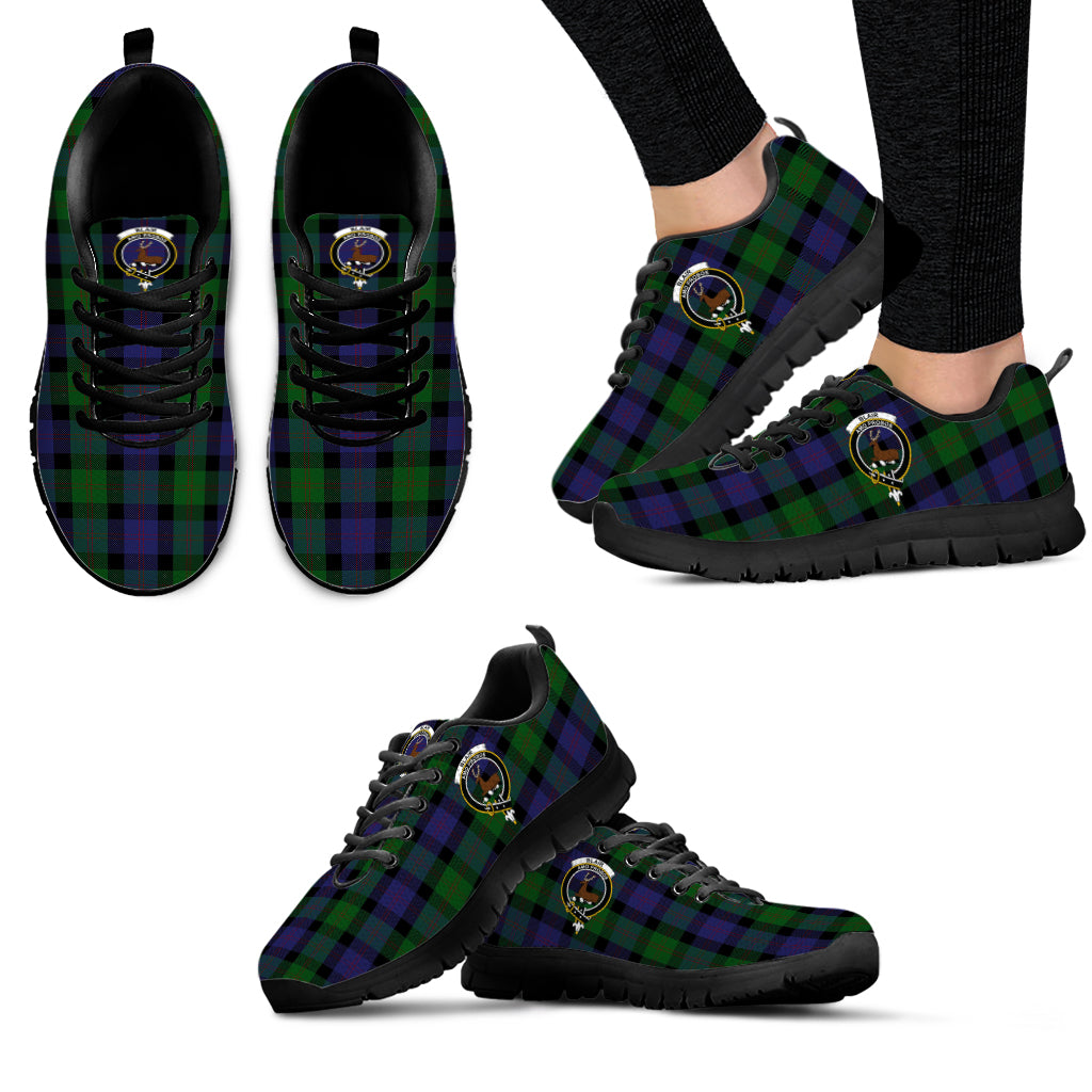 Blair Tartan Sneakers with Family Crest - Tartan Vibes Clothing