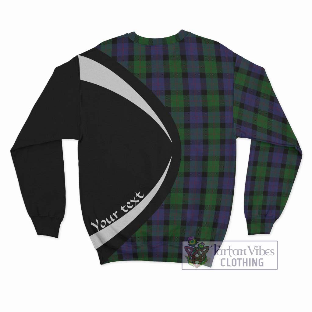 Blair Tartan Sweatshirt with Family Crest Circle Style - Tartan Vibes Clothing