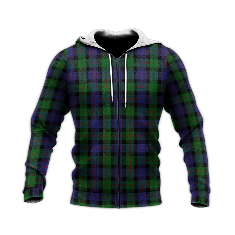 Blair Tartan Knitted Hoodie Unisex Knitted Zip Hoodie - Tartanvibesclothing