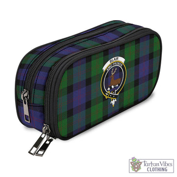 Blair Tartan Pen and Pencil Case with Family Crest