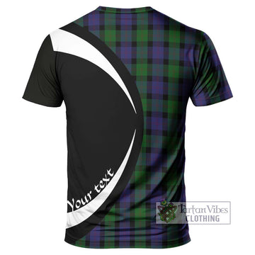 Blair Tartan T-Shirt with Family Crest Circle Style