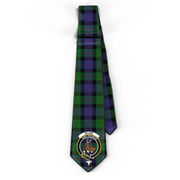 Blair Tartan Classic Necktie with Family Crest