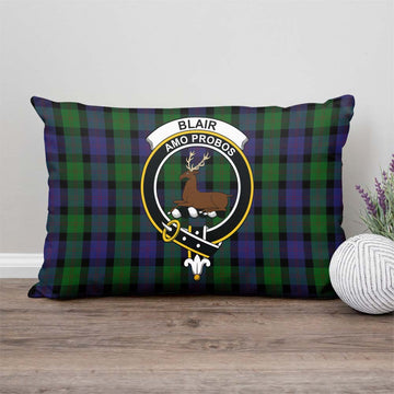 Blair Tartan Pillow Cover with Family Crest